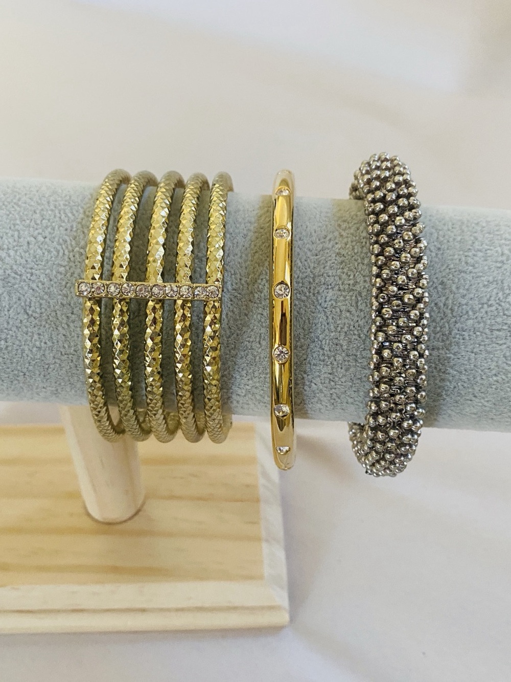 Fashion Bracelets Set of Three Stretch/Bangle